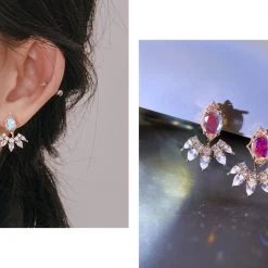 Wing Bling Casual Style Street Style Party Style Elegant Style Earrings For Women Silver (earrings) X One Size -Wing Bling Online Shop org 4127