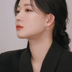 Wing Bling Casual Style Street Style Party Style Elegant Style Earrings For Women Silver (earrings) X One Size -Wing Bling Online Shop org 4129