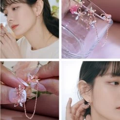 Wing Bling Casual Style Street Style Party Style Elegant Style Earrings For Women Silver X One Size -Wing Bling Online Shop org 413