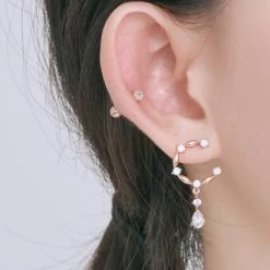 Wing Bling Casual Style Street Style Party Style Elegant Style Earrings For Women Pink X One Size -Wing Bling Online Shop org 4178