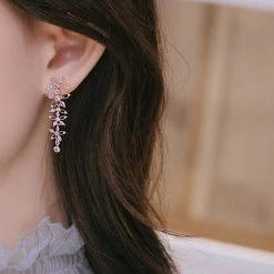 Wing Bling Flower Party Style Silver Platinum With Jewels Office Style For Women Pink X One Size -Wing Bling Online Shop org 4220