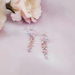 Wing Bling Flower Party Style Silver Platinum With Jewels Office Style For Women Pink X One Size -Wing Bling Online Shop org 4221