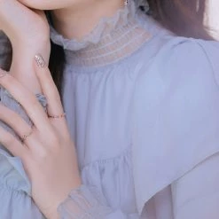 Wing Bling Flower Party Style Silver Platinum With Jewels Office Style For Women Pink X One Size -Wing Bling Online Shop org 4222