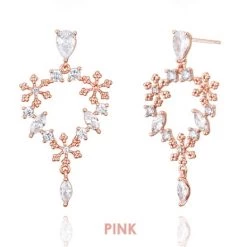 Wing Bling Casual Style Silver Platinum With Jewels Office Style For Women Pink X One Size -Wing Bling Online Shop org 4261