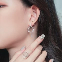 Wing Bling Casual Style Silver Platinum With Jewels Office Style For Women Pink X One Size -Wing Bling Online Shop org 4265