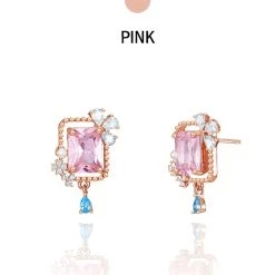 Wing Bling Casual Style Street Style Party Style Elegant Style Earrings For Women Pink (earrings) X One Size -Wing Bling Online Shop org 4275