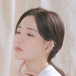 Wing Bling Casual Style Street Style Party Style Elegant Style Earrings For Women Silver X One Size -Wing Bling Online Shop org 4279