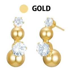 Wing Bling Casual Style Street Style Party Style Elegant Style Earrings For Women Silver X One Size -Wing Bling Online Shop org 4287