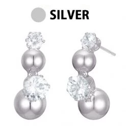 Wing Bling Casual Style Street Style Party Style Elegant Style Earrings For Women Silver X One Size -Wing Bling Online Shop org 4288