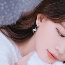 Wing Bling Casual Style Street Style Elegant Style Earrings For Women Silver X Free -Wing Bling Online Shop org 4308