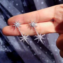 Wing Bling Casual Style Street Style Elegant Style Earrings For Women Silver X Free -Wing Bling Online Shop org 4309