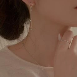 Wing Bling Casual Style Street Style Party Style Elegant Style Earrings For Women Silver X One Size -Wing Bling Online Shop org 4407