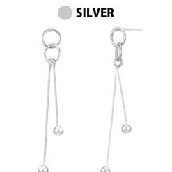 Wing Bling Casual Style Street Style Party Style Elegant Style Earrings For Women Silver X One Size -Wing Bling Online Shop org 4414
