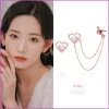 Wing Bling Casual Style Street Style Party Style Elegant Style Earrings For Women Pink X One Size -Wing Bling Online Shop org 4415