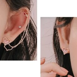 Wing Bling Casual Style Street Style Party Style Elegant Style Earrings For Women Pink X One Size -Wing Bling Online Shop org 4417