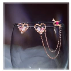 Wing Bling Casual Style Street Style Party Style Elegant Style Earrings For Women Pink X One Size -Wing Bling Online Shop org 4418