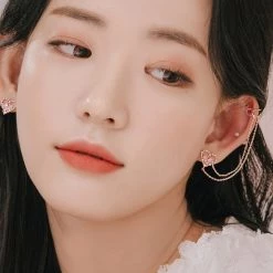 Wing Bling Casual Style Street Style Party Style Elegant Style Earrings For Women Pink X One Size -Wing Bling Online Shop org 4420