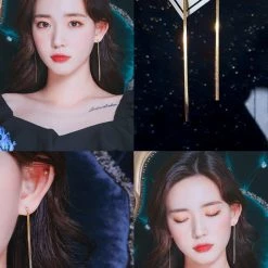 Wing Bling Earrings For Women Pink X Piercing