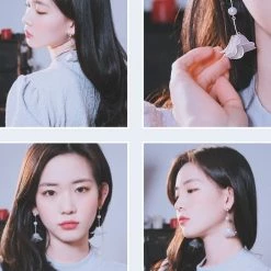 Wing Bling Earrings For Women Silver X Piercing