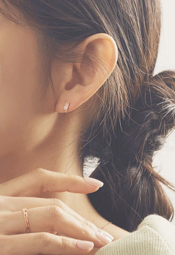 Wing Bling Earrings For Women Champagne X One Size 6 Wing Bling Earrings For Women Champagne X One Size - Image 4