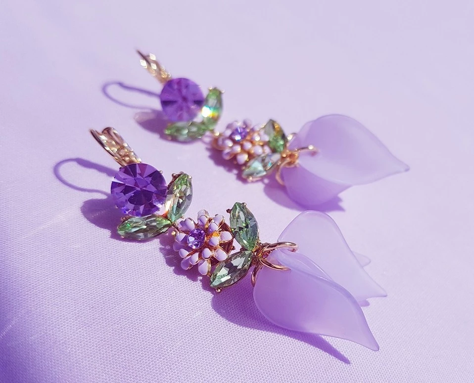 Wing Bling Earrings For Women White X Earring 8 Wing Bling Earrings For Women White X Earring - Image 6