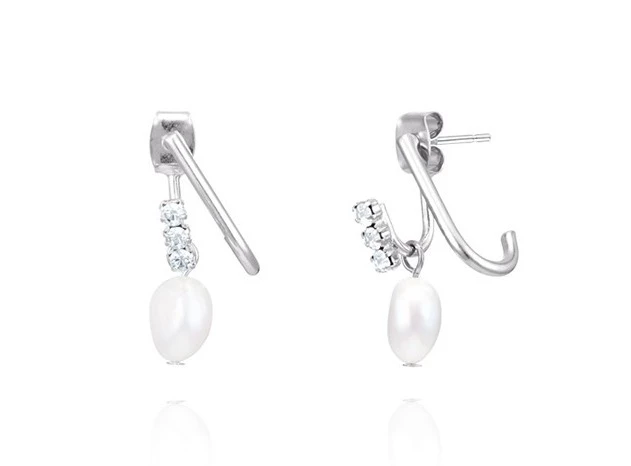 Wing Bling Earrings For Women Gold X One Size 7 Wing Bling Earrings For Women Gold X One Size - Image 5