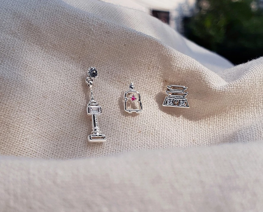 Wing Bling Earrings For Women No Color Specification X Piercing 7 Wing Bling Earrings For Women No Color Specification X Piercing - Image 5