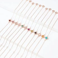 Wing Bling Bracelets For Women Silver X Garnet