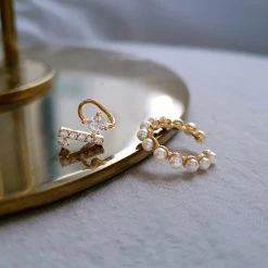 Wing Bling Casual Style Party Style Elegant Style Earrings For Women Gold X One Size -Wing Bling Online Shop org 470