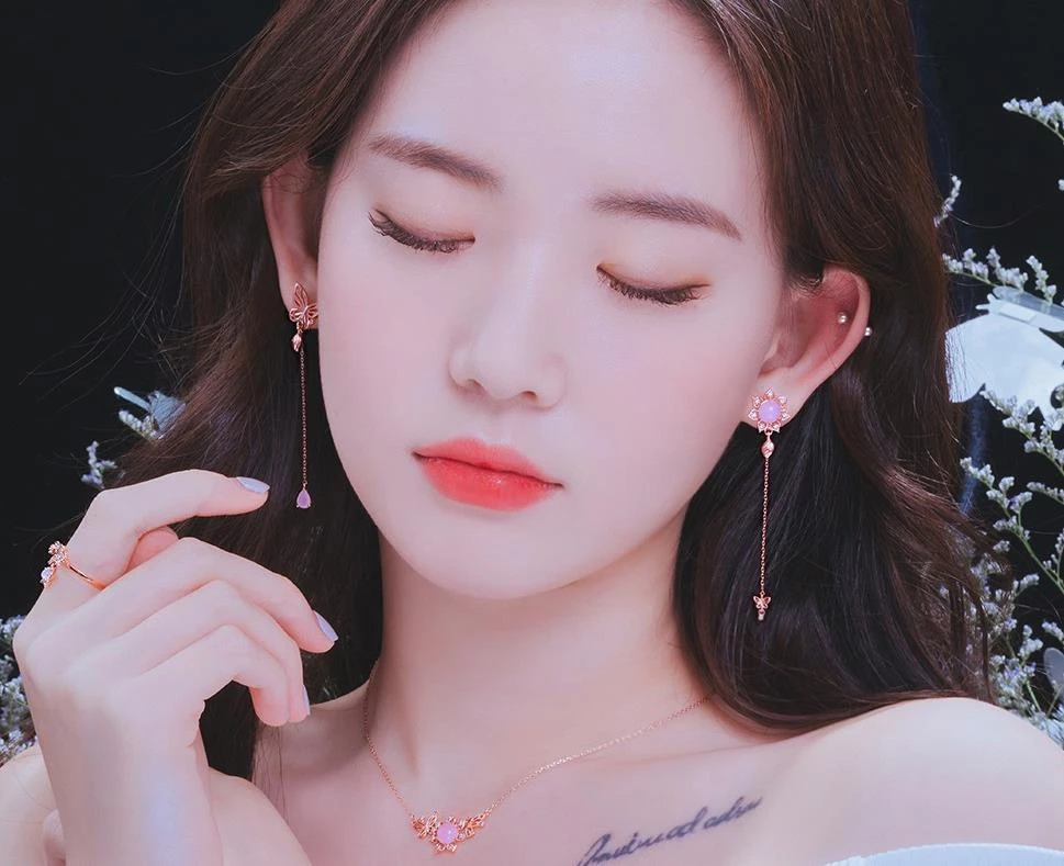 Wing Bling Earrings For Women Pink X Earring 5 Wing Bling Earrings For Women Pink X Earring - Image 3