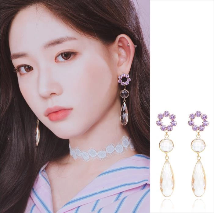 Wing Bling Earrings For Women White X Piercing 4 Wing Bling Earrings For Women White X Piercing - Image 2