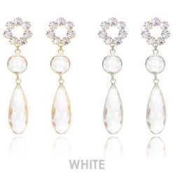 Wing Bling Earrings For Women White X Piercing 10 Wing Bling Earrings For Women White X Piercing -Wing Bling Online Shop org 4749