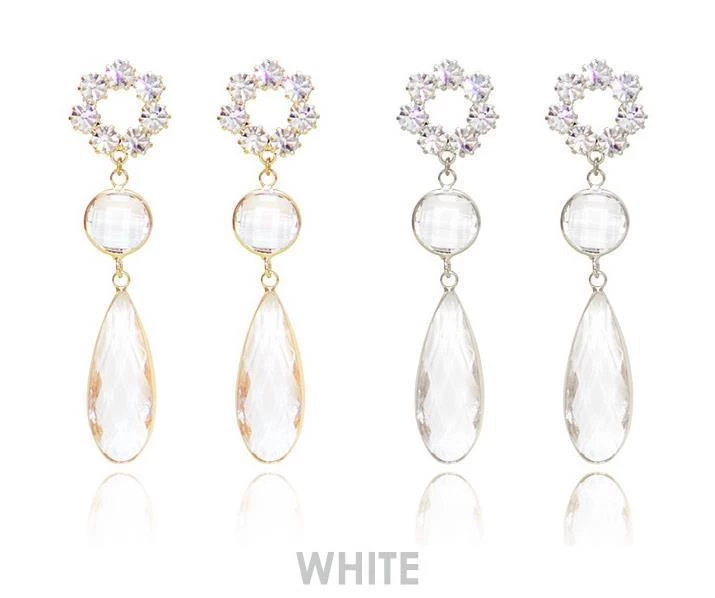 Wing Bling Earrings For Women White X Piercing 6 Wing Bling Earrings For Women White X Piercing - Image 4