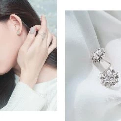 Wing Bling Earrings For Women Silver X Piercing -Wing Bling Online Shop org 4762