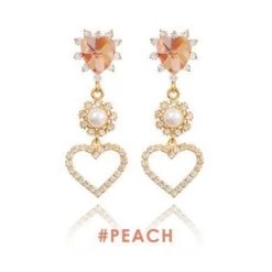Wing Bling Earrings For Women Peach X Earring 12 Wing Bling Earrings For Women Peach X Earring -Wing Bling Online Shop org 4772