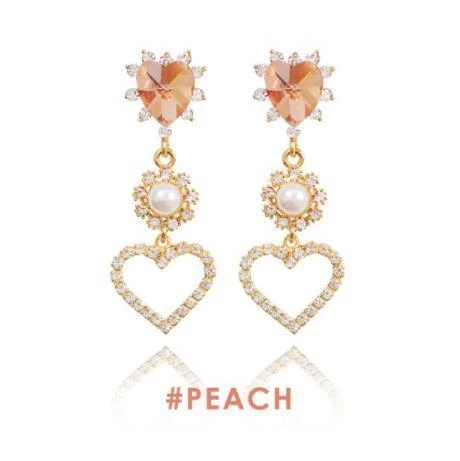 Wing Bling Earrings For Women Peach X Earring 7 Wing Bling Earrings For Women Peach X Earring - Image 5