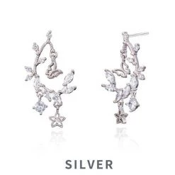 Wing Bling Earrings For Women Silver X Earrings 5 -Wing Bling Online Shop org 4782