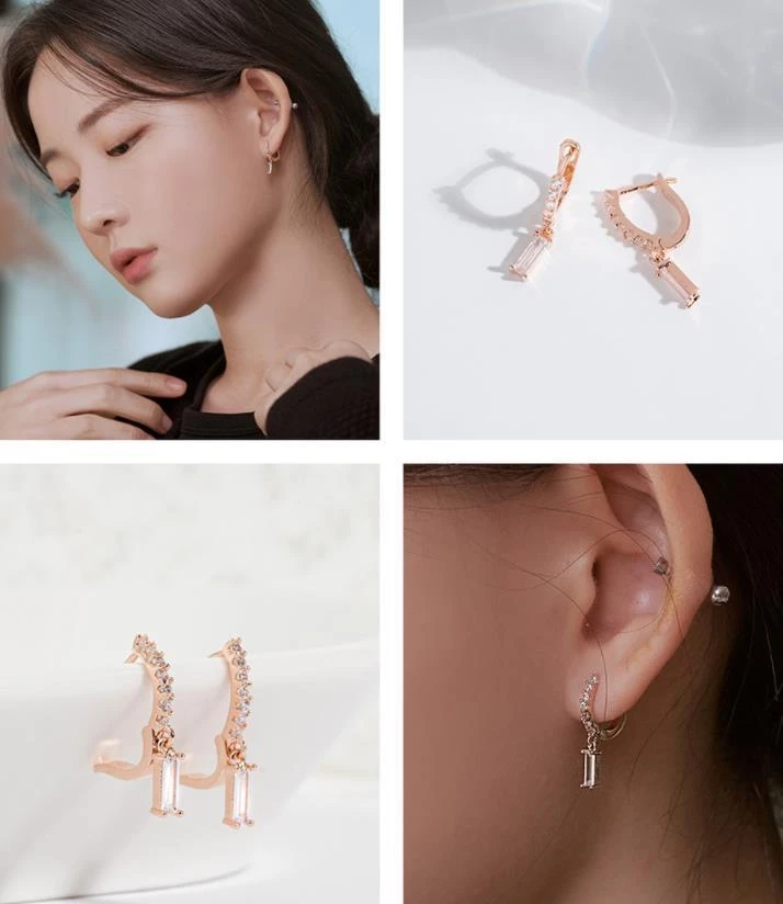 Wing Bling Earrings For Women Gold X One Size 3 Wing Bling Earrings For Women Gold X One Size