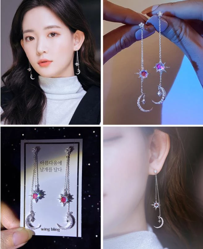 Wing Bling Earrings For Women Silver X One Size 3 Wing Bling Earrings For Women Silver X One Size