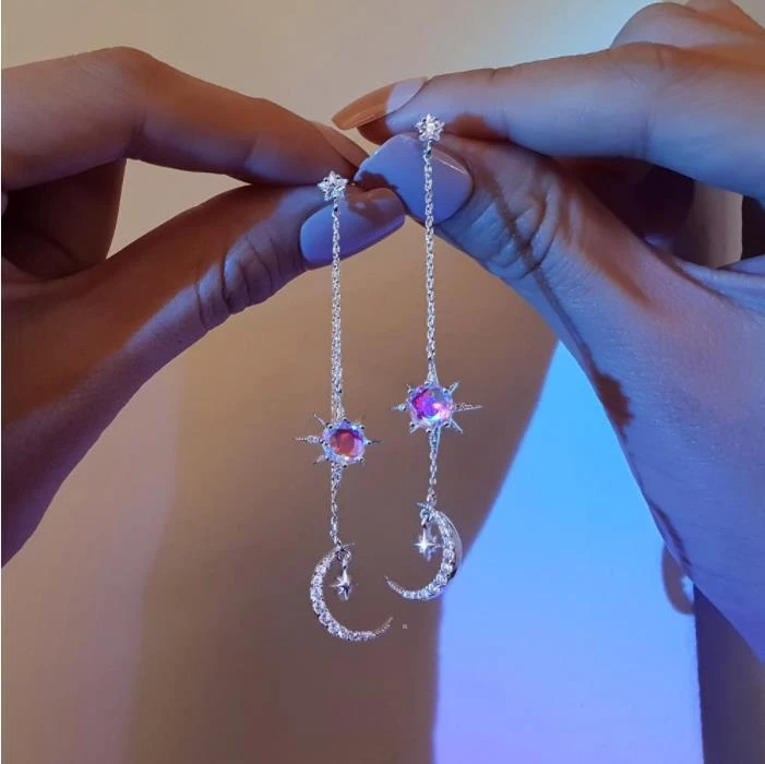 Wing Bling Earrings For Women Silver X One Size 4 Wing Bling Earrings For Women Silver X One Size - Image 2