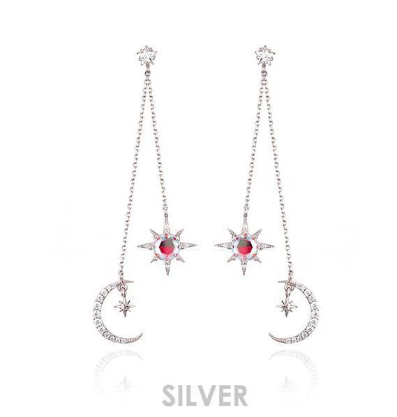 Wing Bling Earrings For Women Silver X One Size 7 Wing Bling Earrings For Women Silver X One Size - Image 5