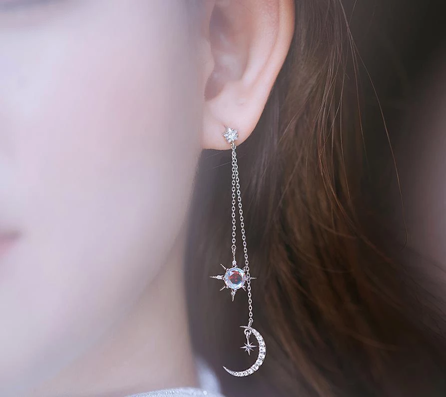 Wing Bling Earrings For Women Silver X One Size 8 Wing Bling Earrings For Women Silver X One Size - Image 6