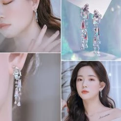 Wing Bling Earrings For Women No Color Specification X Piercing