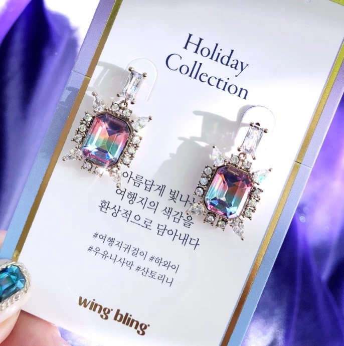 Wing Bling Earrings For Women Italy Firenze X Earring 4 Wing Bling Earrings For Women Italy Firenze X Earring - Image 2