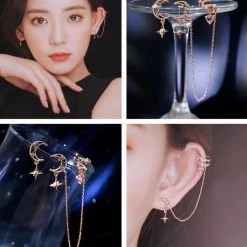 Wing Bling Earrings For Women Silver X One Size