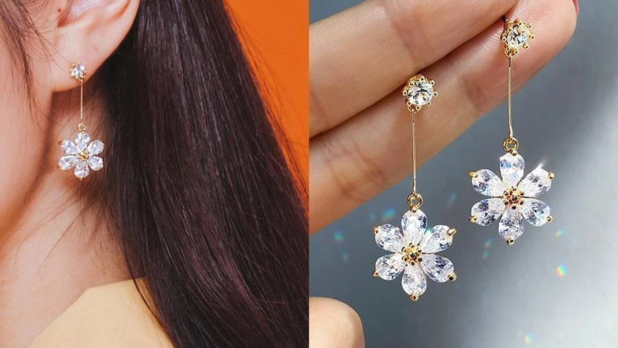 Wing Bling Earrings For Women No Color Specification X Piercing 3 Wing Bling Earrings For Women No Color Specification X Piercing