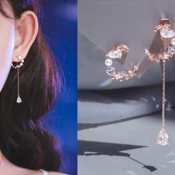 Wing Bling Earrings For Women Pink X Earrings -Wing Bling Online Shop org 5052