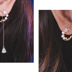 Wing Bling Earrings For Women Pink X Earrings -Wing Bling Online Shop org 5053