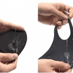 Wing Bling Street Style Plain Logo Face Masks For Women Black+blue X S -Wing Bling Online Shop org 5082