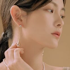 Wing Bling Casual Style Street Style Party Style Elegant Style Earrings For Women Sivler X One Size -Wing Bling Online Shop org 5097